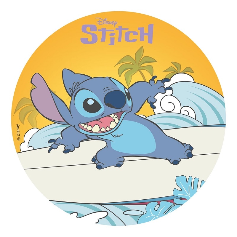 Tårtbild Disney Lilo & Stitch - Oblat 20 cm