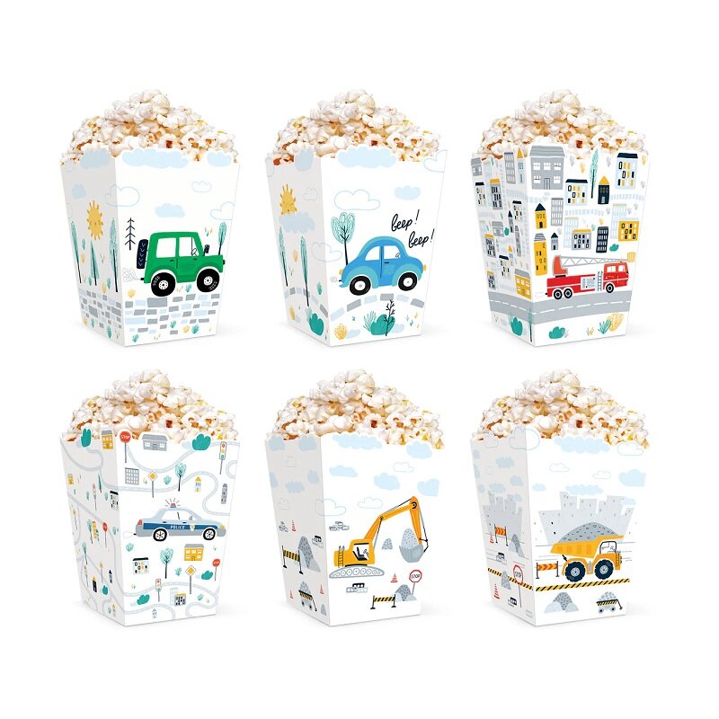 Fordon Popcornboxar 6-pack