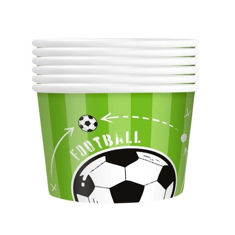 Fotboll Glassbägare 6-pack