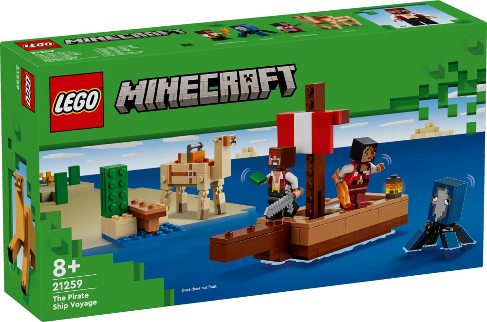 LEGO Minecraft - Piratskeppsresan 8+