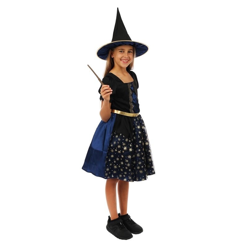 Halloween Häxa Maskeraddräkt Barn 5-6 år (105-116 cm)