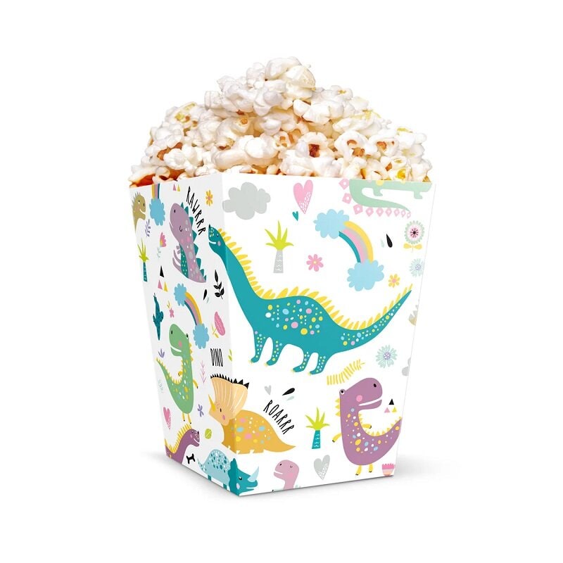 Dinosaurie Popcornboxar 5-pack