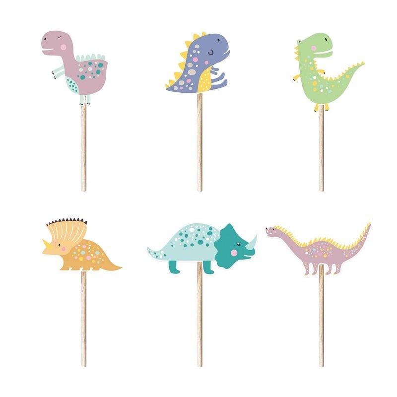 Dinosaurie Cake Toppers 6-pack