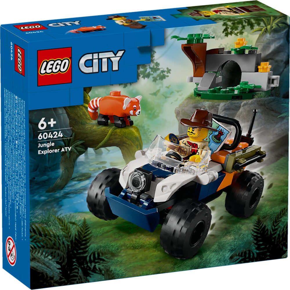 LEGO City - Djungeluppdrag med fyrhjuling och röd panda 6+