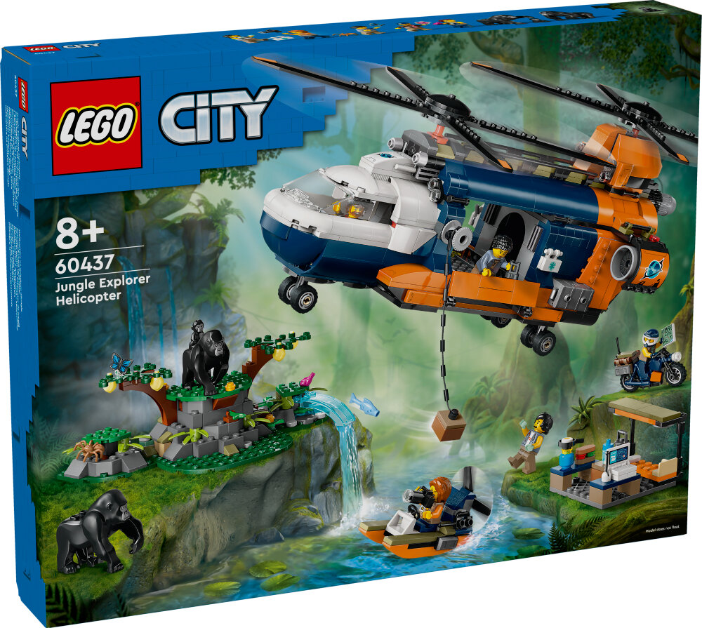 LEGO City - Djungelhelikopter och basläger 8+