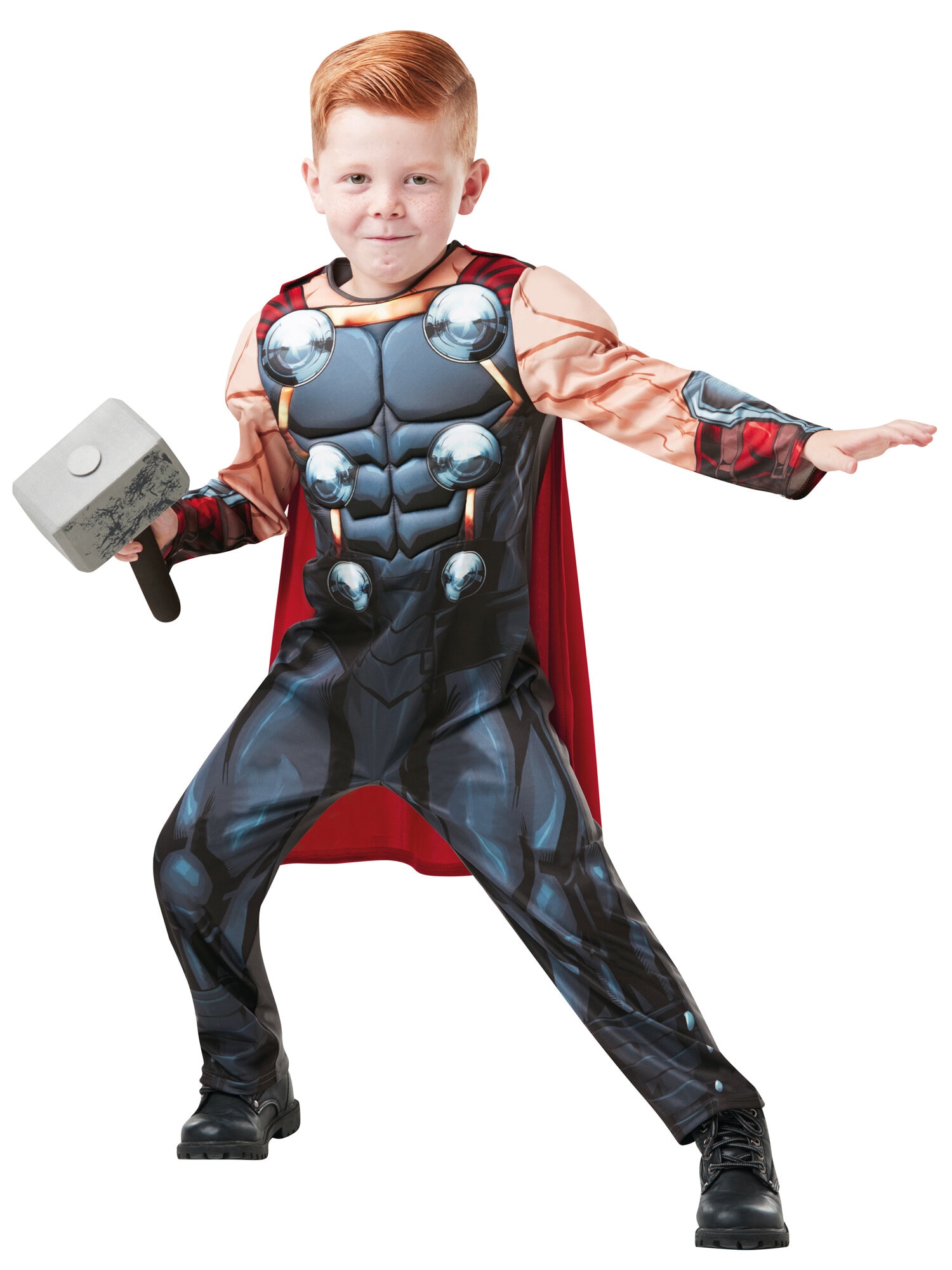 Thor Maskeraddräkt Deluxe Barn 5-6 år (110-116 cm)