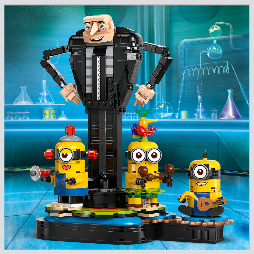 LEGO Minions - Klossbyggd Gru med minioner 9+