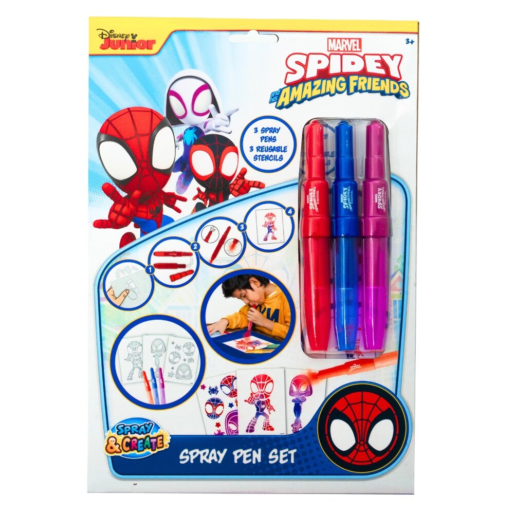 Spidey Spraypennor och stenciler