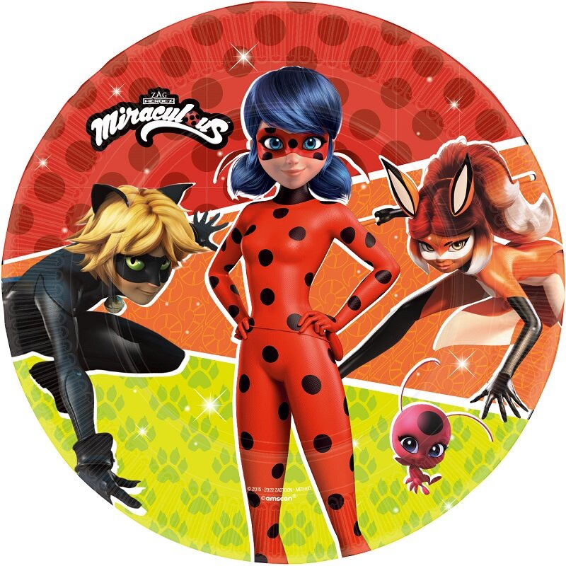 Miraculous Ladybug - Tallrikar 8-pack