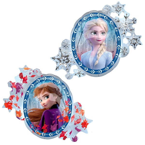 Ballon aluminium Elsa et Anna La Reine des Neiges 2™ 36 cm - Vegaooparty