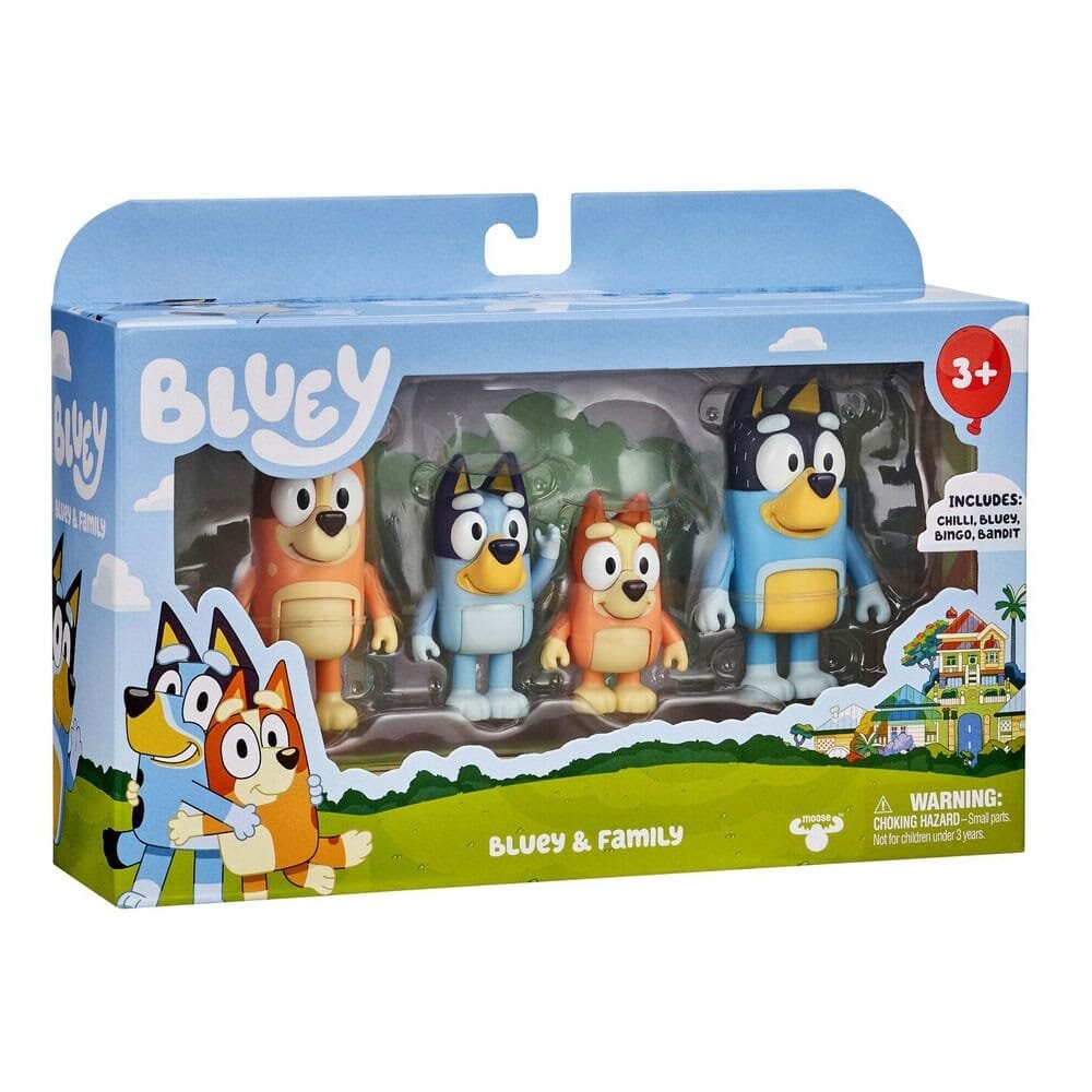 Bluey - Figurset Familjen 4-pack