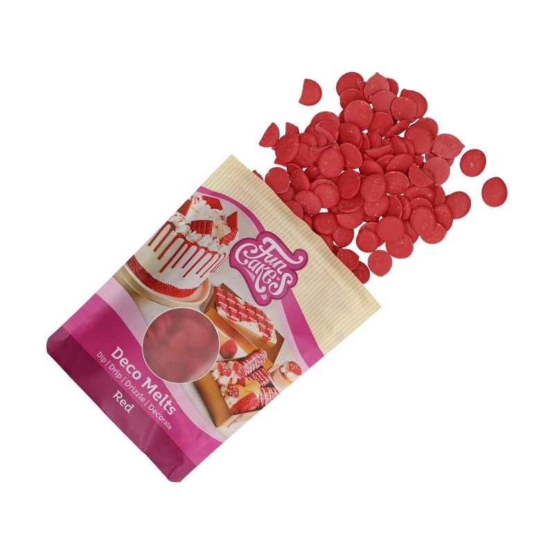 FunCakes - Deco Melts Röd 250 gram