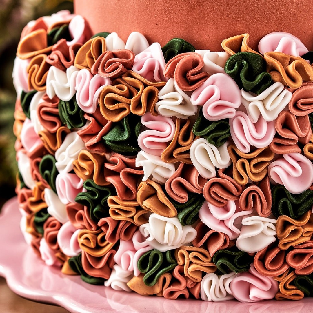 FunCakes - Sockerpasta Glittrig Roséguld 250 gram