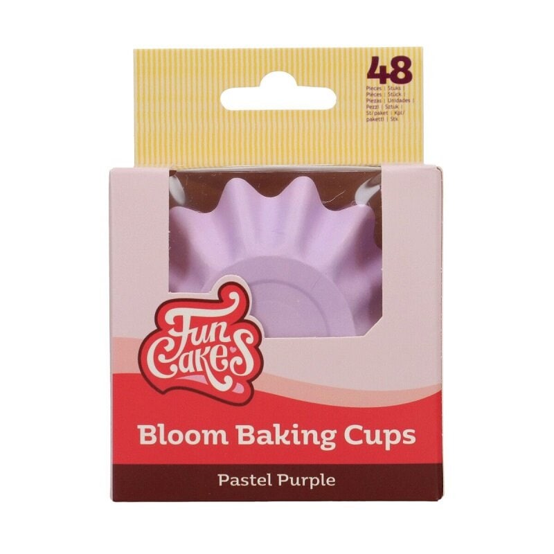 FunCakes - Muffinsformar Blomma Pastellila 48-pack