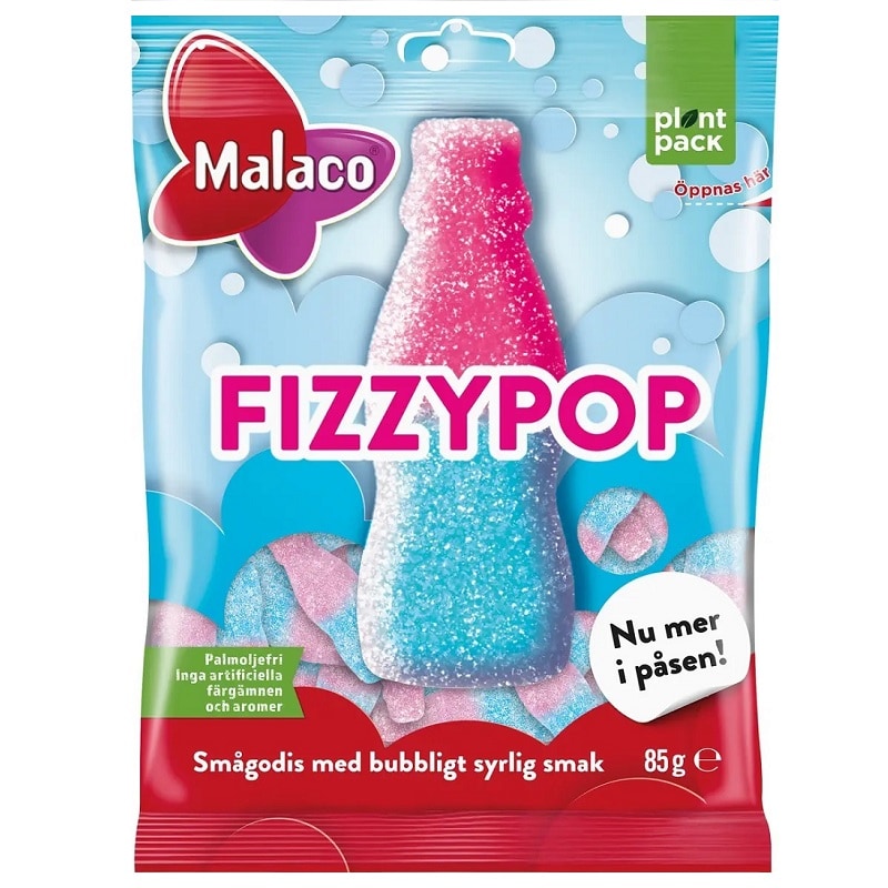 Fizzypop 85 gram i påse