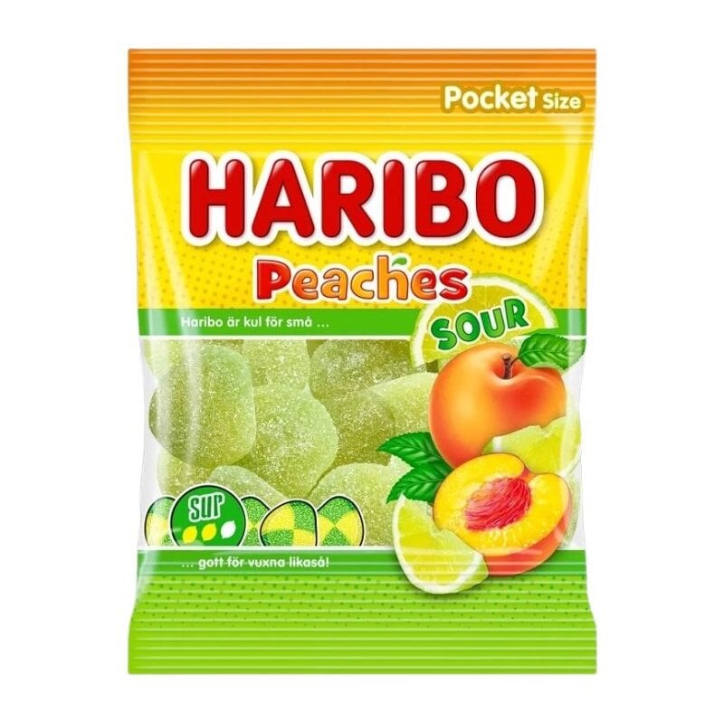 Haribo Sura Persikor 70 gram