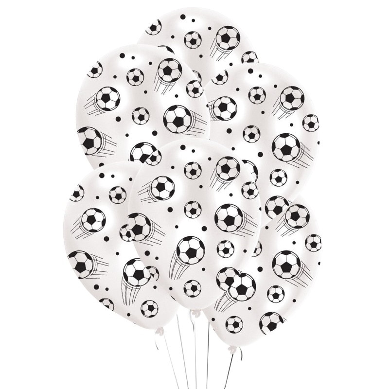 Fotbollstema - Ballonger 6-pack