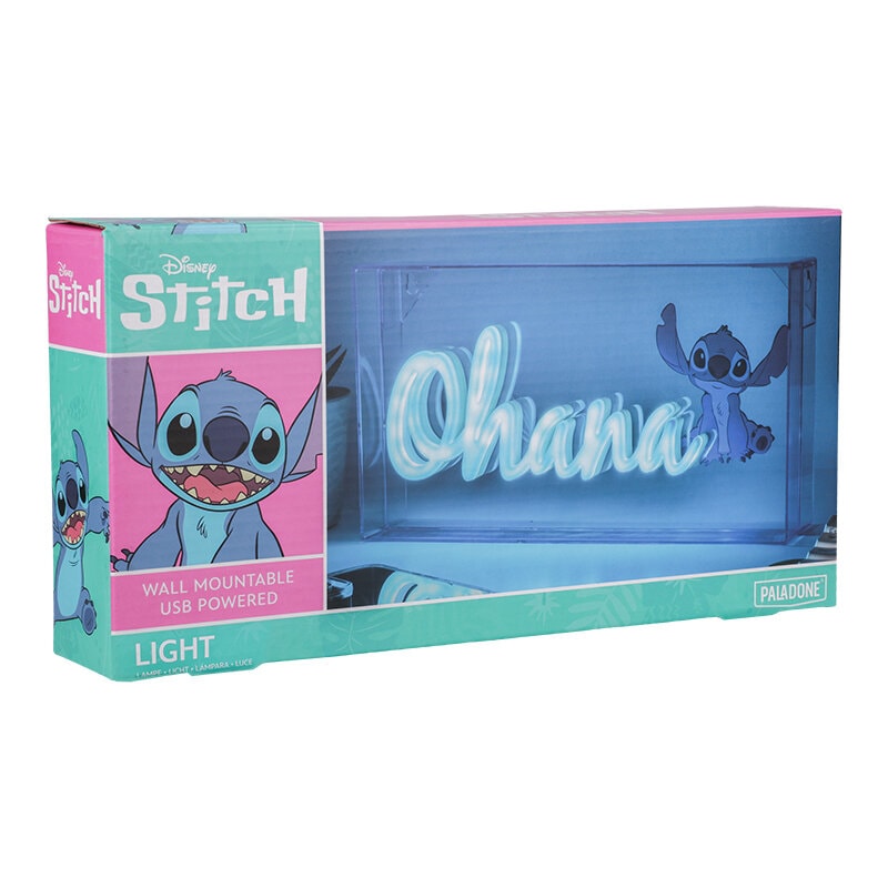 Stitch - Neon LED Lampa Ohana