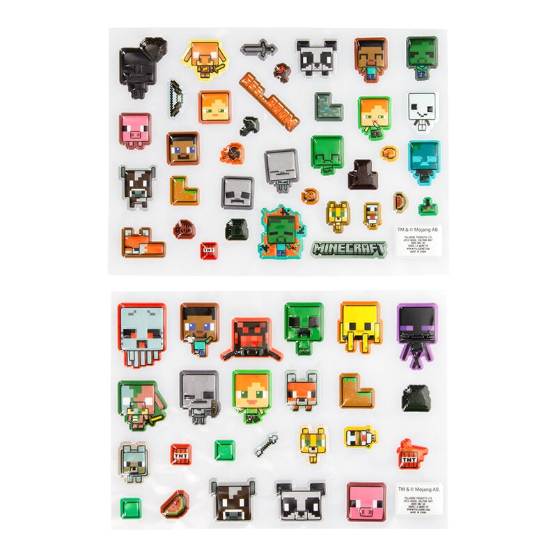 Minecraft - 3D Klistermärken 60-pack