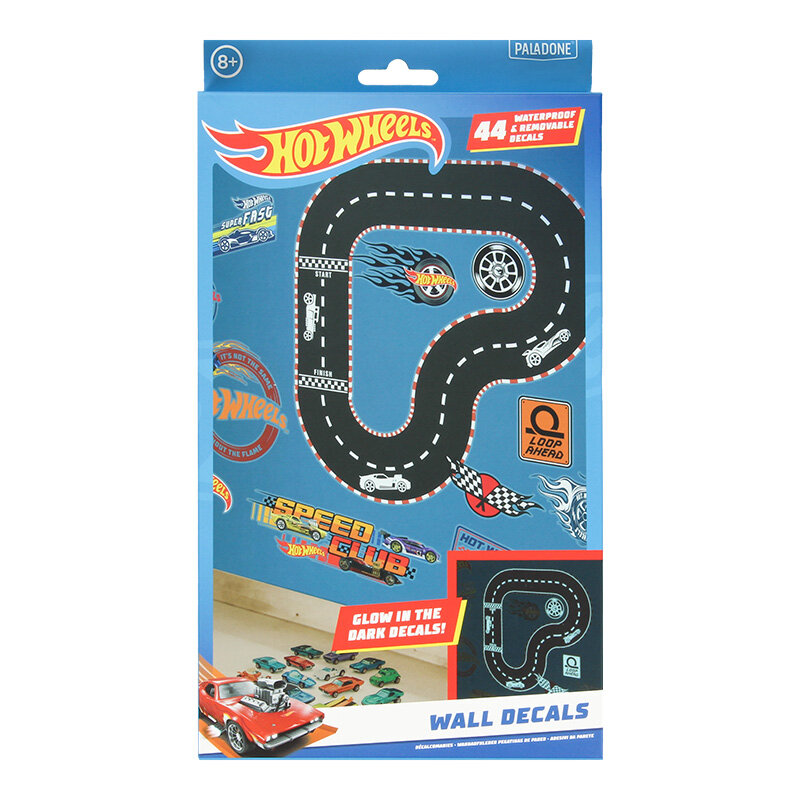 Hot Wheels - Väggdekaler 44-pack