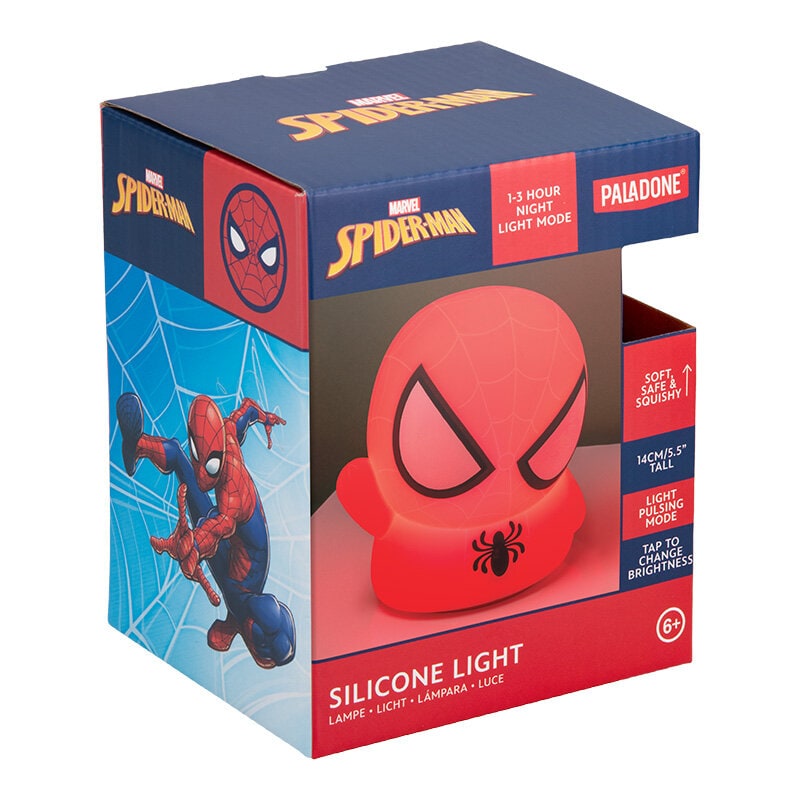 Spiderman Nattlampa 14 cm