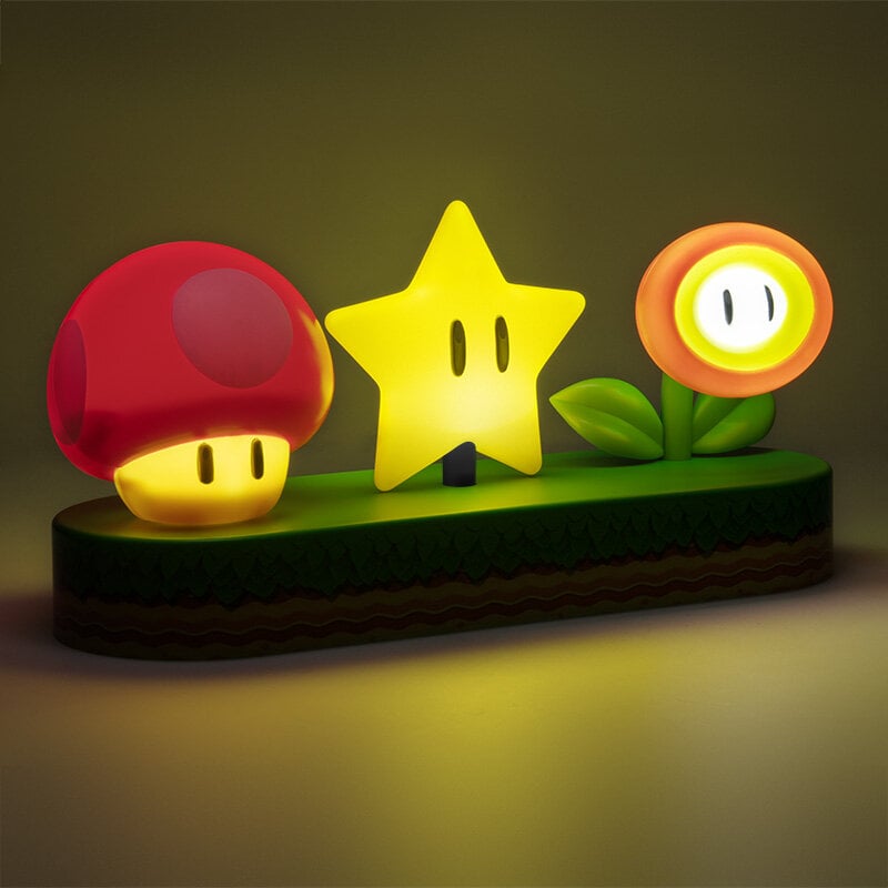 Super Mario™ lampa med ikoniska motiv 30 cm