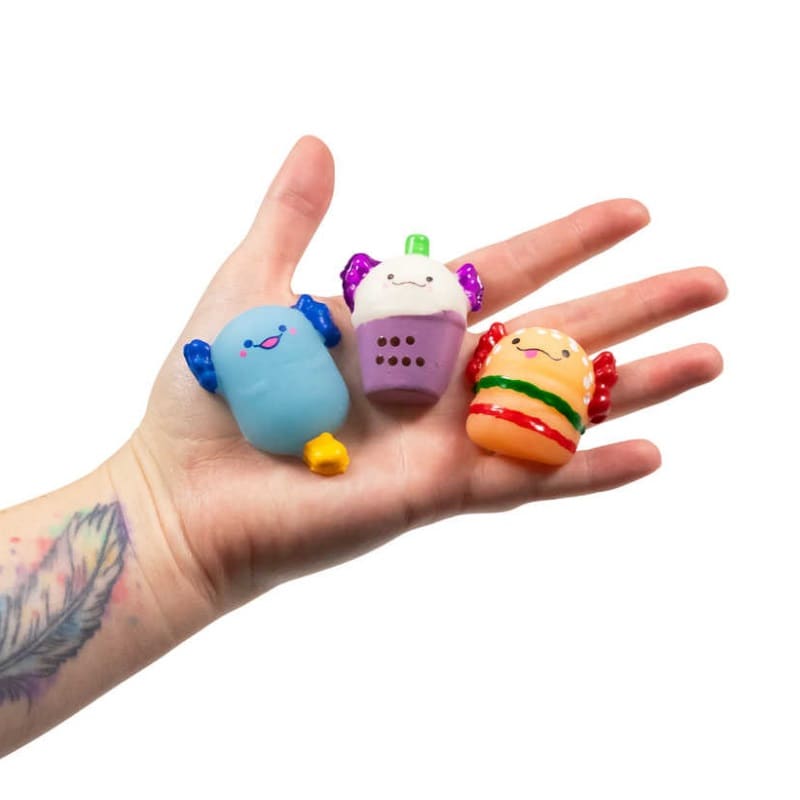 Mini Squishy Axolotl Mochi 12-pack