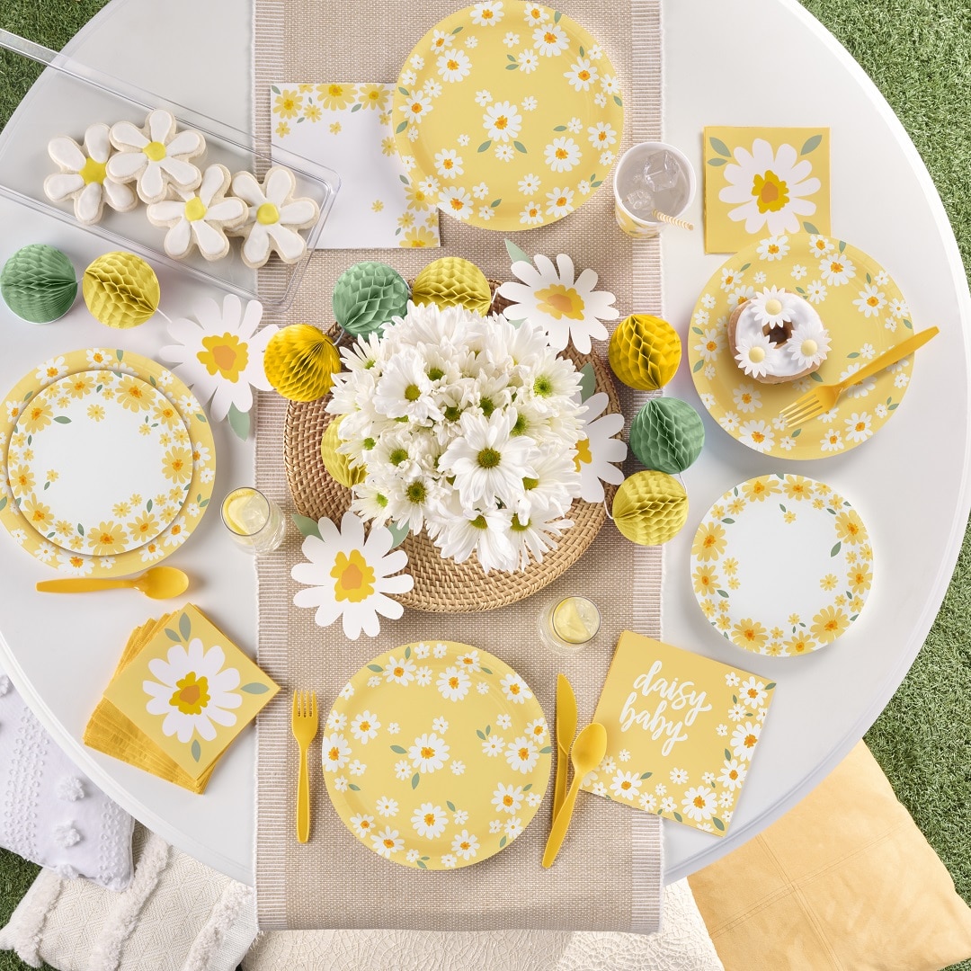 Sweet Daisy - Girlang av papp med blommor